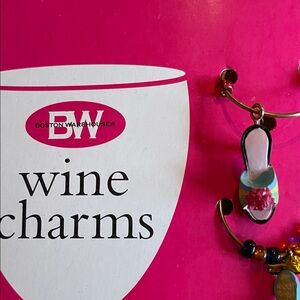Boston Warehouse Multicolor Shoe Wine Charms
